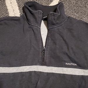 Nautica zip-up collar sweatshirt
